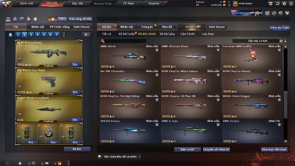 shop acc cf uy tin gia re